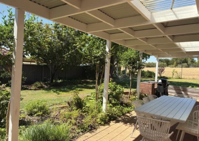 outdoor area with lush green surroundings